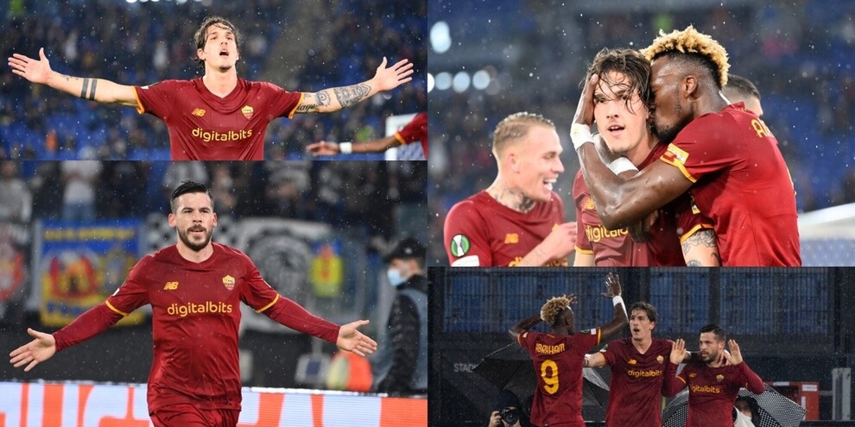 Doppio Abraham, Zaniolo-Perez show: la Roma dilaga, Zorya ko 4-0