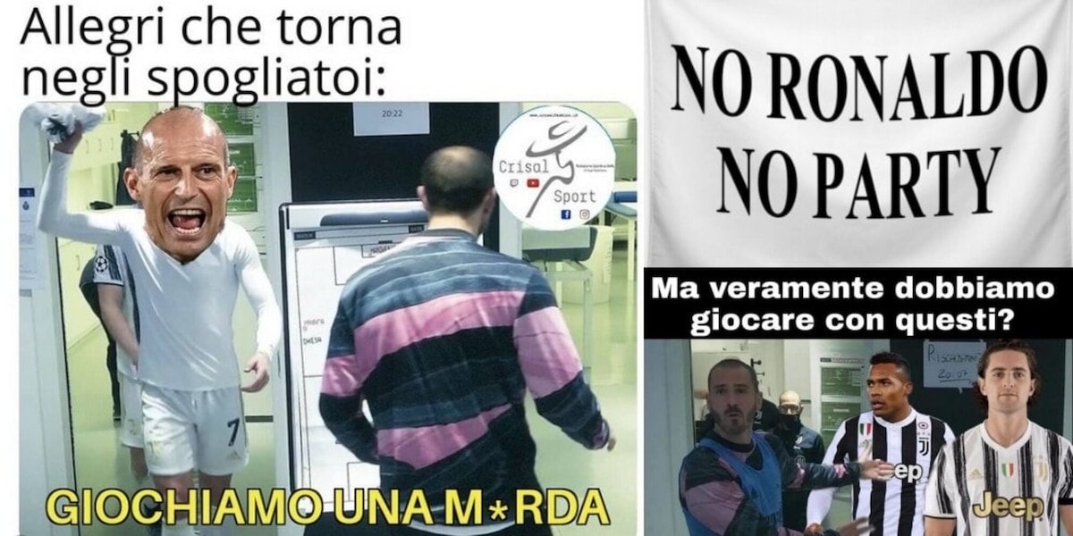 La Juve cade anche contro l’Atalanta: quanti sfottò sui social