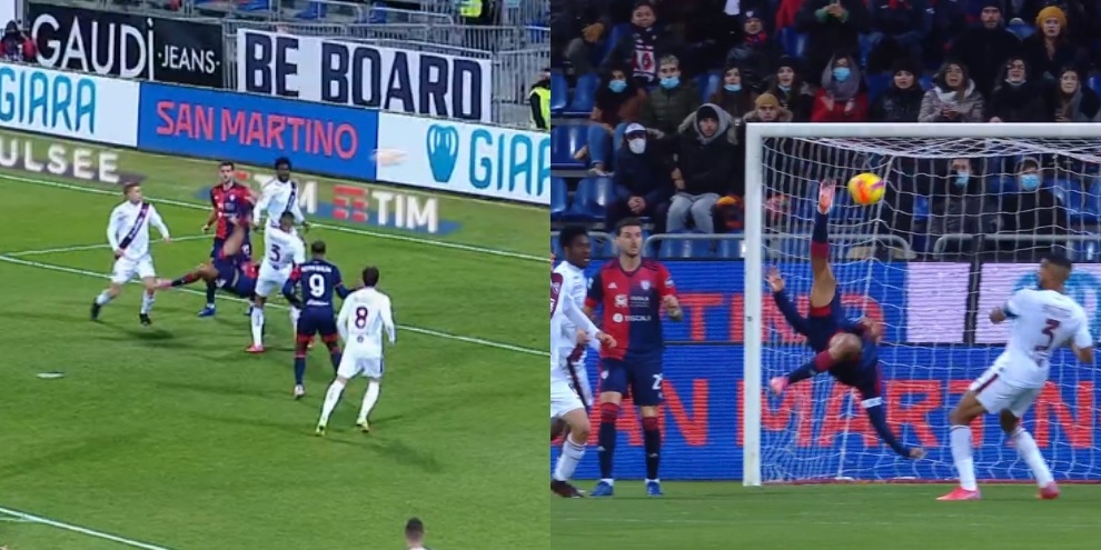 Joao Pedro come Ronaldo: la rovesciata è da copertina!
