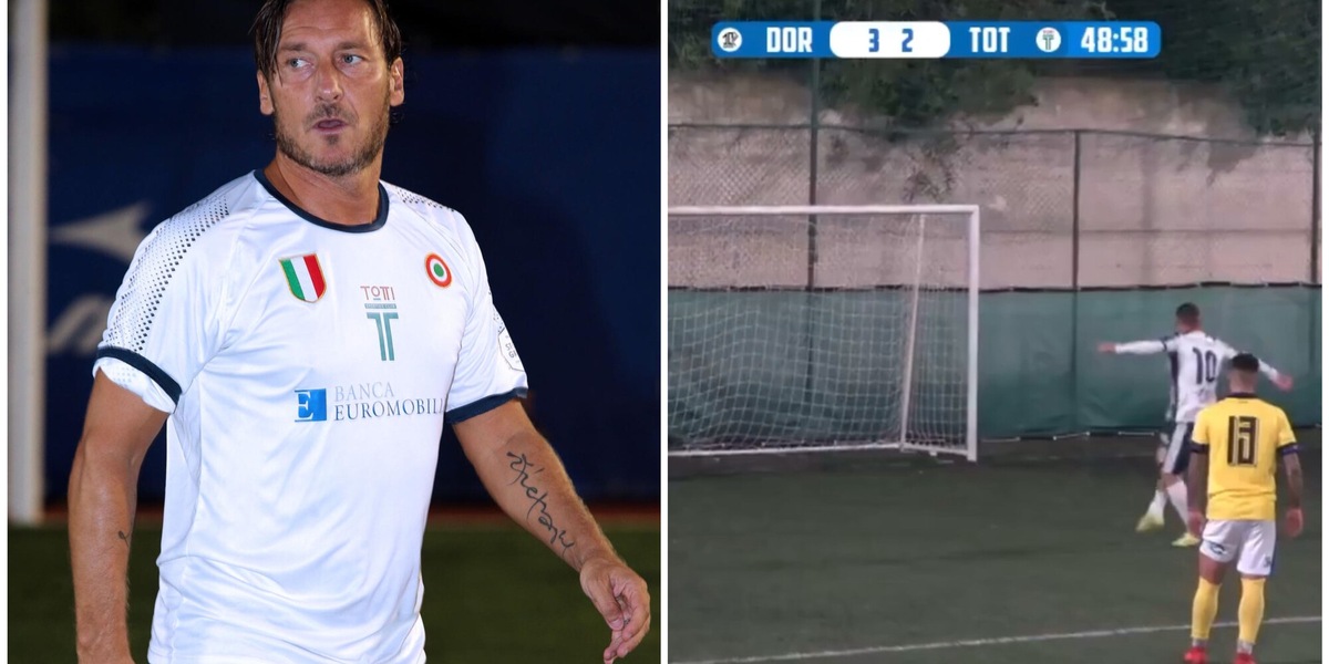 Calcio a 8, Totti ”acquista” Cerci ma non basta: incredibile errore su rigore!