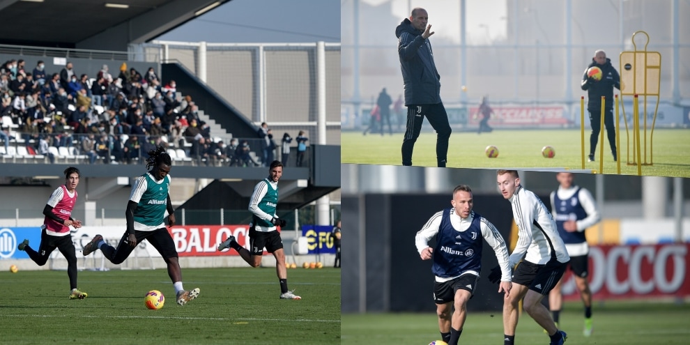 Juve, allenamento con il pubblico: i tifosi incitano la squadra con tanti applausi