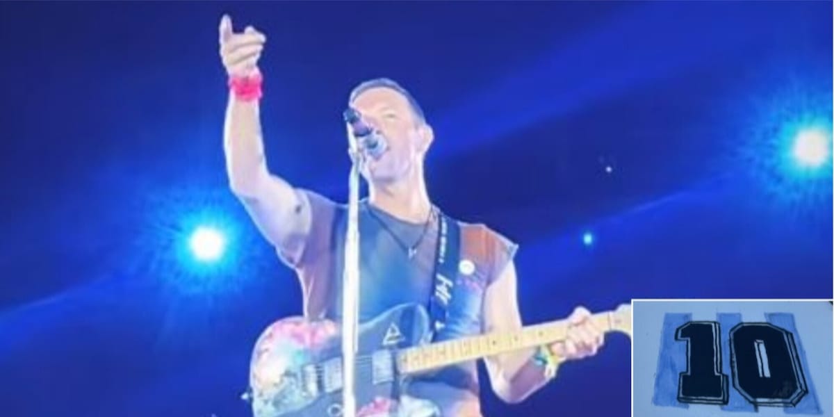 I Coldplay e l'omaggio a Maradona a Buenos Aires