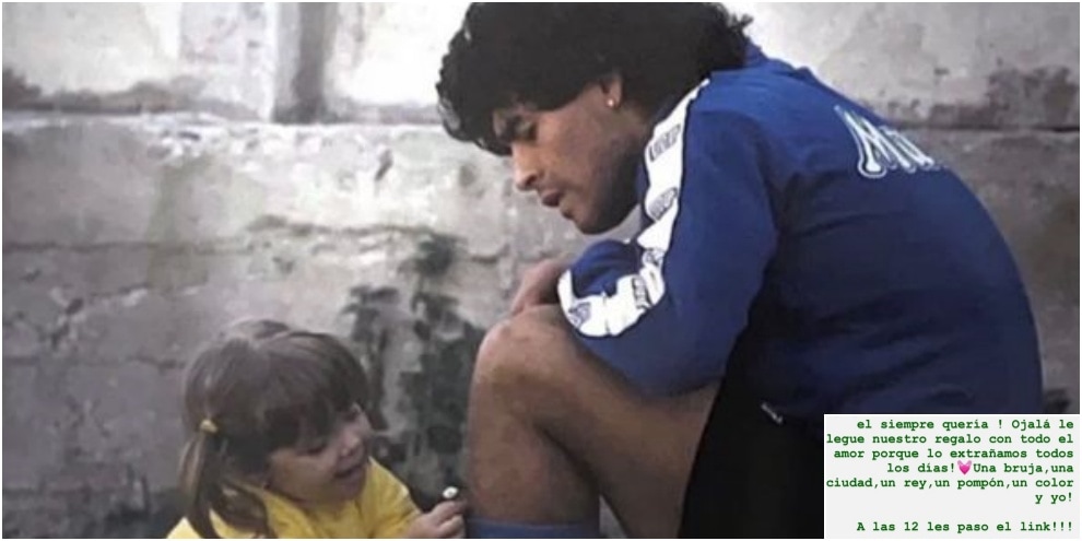 Maradona, le figlie svelano l'omaggio da brividi: il messaggio è commovente