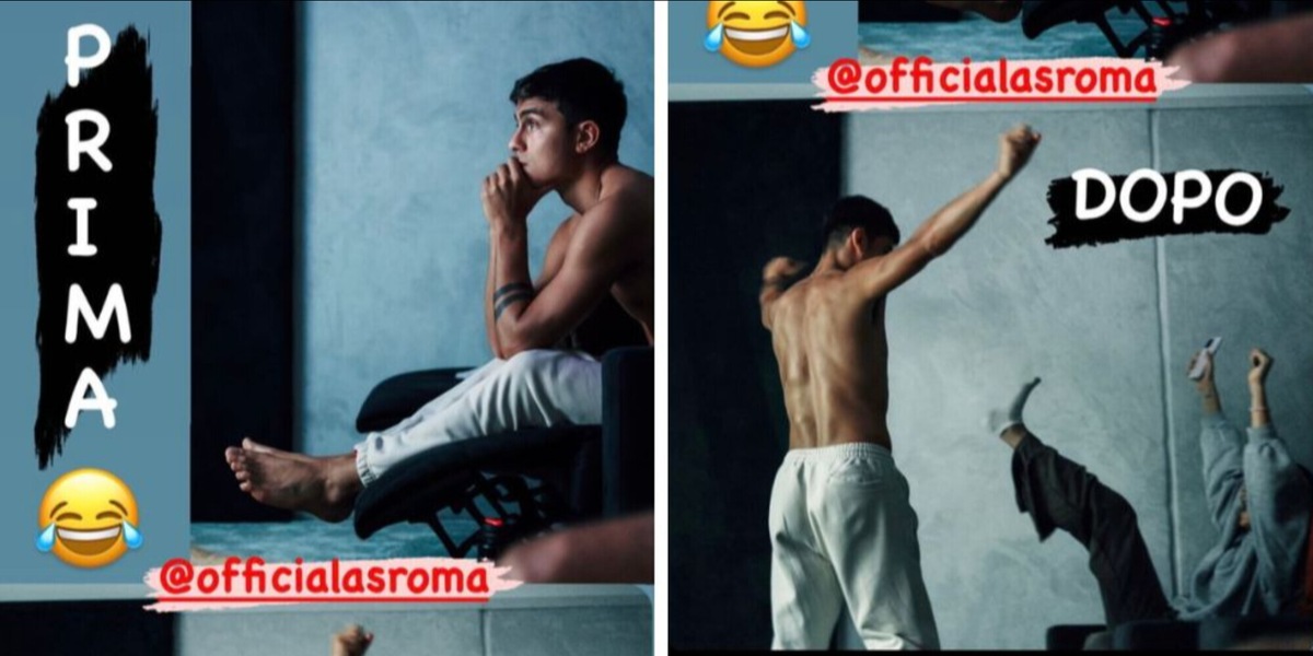 Prima triste, poi... Ecco la reazione di Dybala alla vittoria della Roma