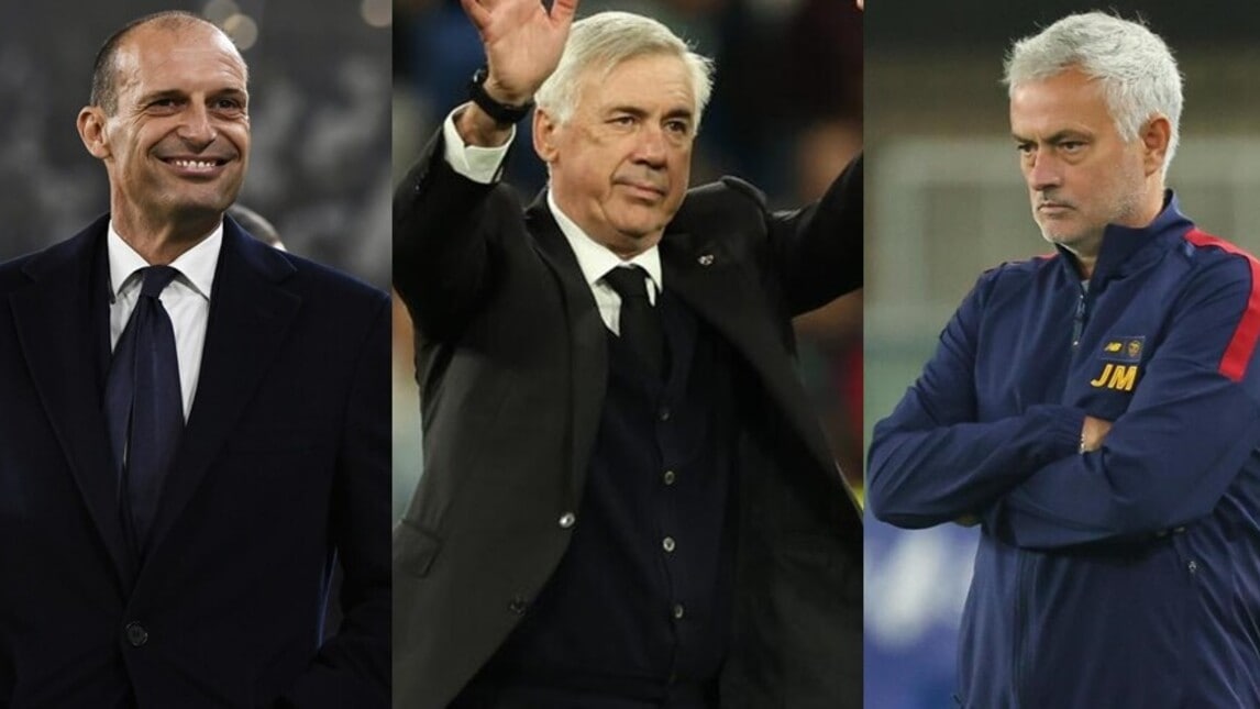 Ancelotti, record in Champions! Nella top 10 anche Mourinho e Allegri