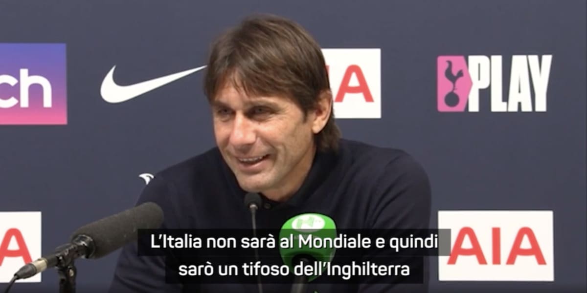 Conte si consola dopo l'Italia fuori dal Mondiale: "Ecco per chi tiferò"