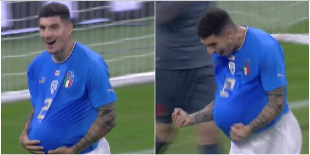 Di Lorenzo di nuovo papà: fa gol con l'Italia e lo annuncia così