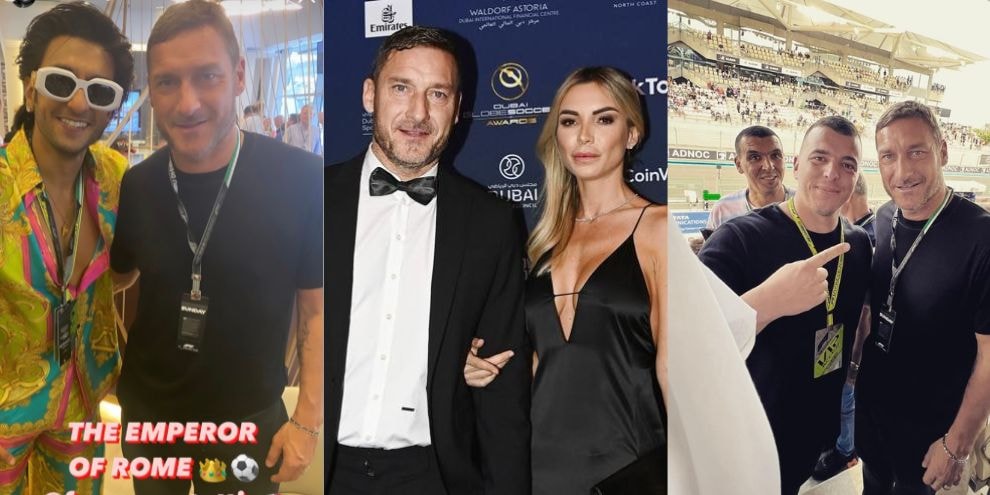 Dal re di Bollywood ai fan, tutti pazzi a Dubai e Abu Dhabi per Totti: "Ecco l'imperatore di Roma"