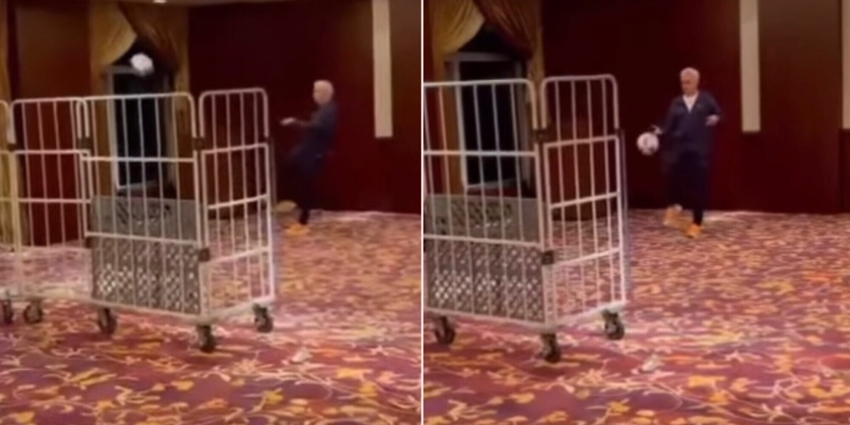 Mourinho show in Giappone: improvvisa un calcio tennis in hotel