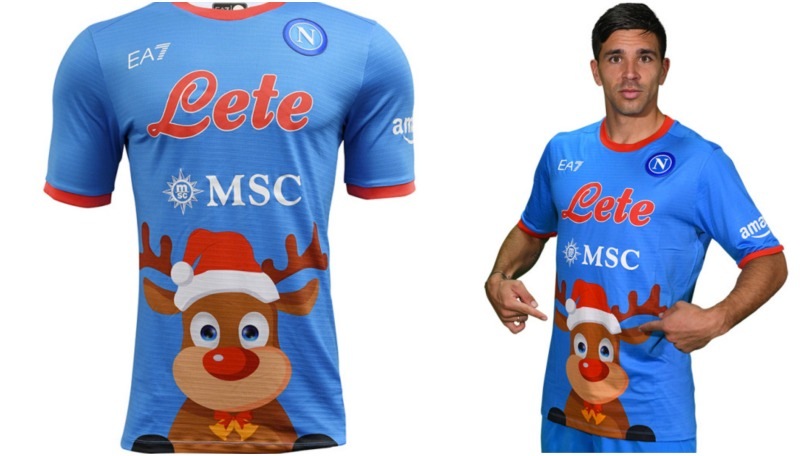 Napoli, svelata la maglia speciale per il Natale