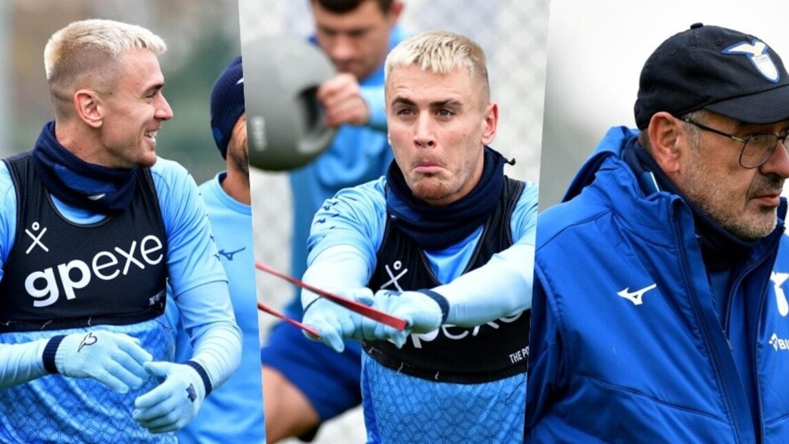 Lazio finalmente in campo. E Patric sorprende con il nuovo look