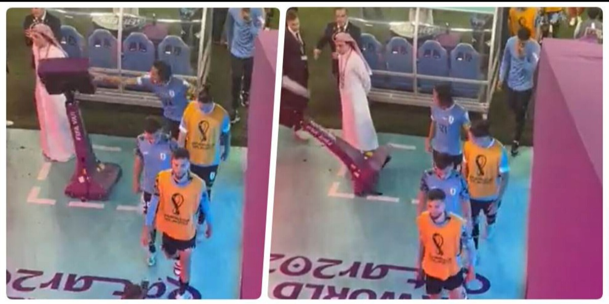 L'Uruguay esce dal Mondiale e Cavani è una furia: gesto clamoroso nel tunnel