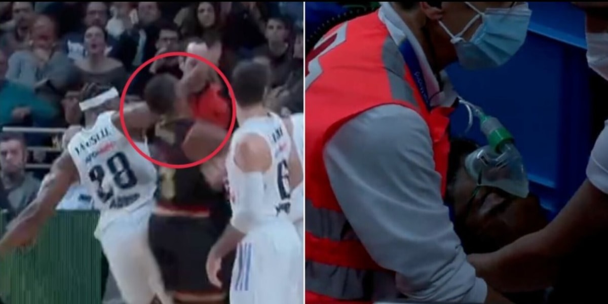 Paura in Eurolega, Loyd esce con l'ossigeno: compagni in ansia. Cosa è successo