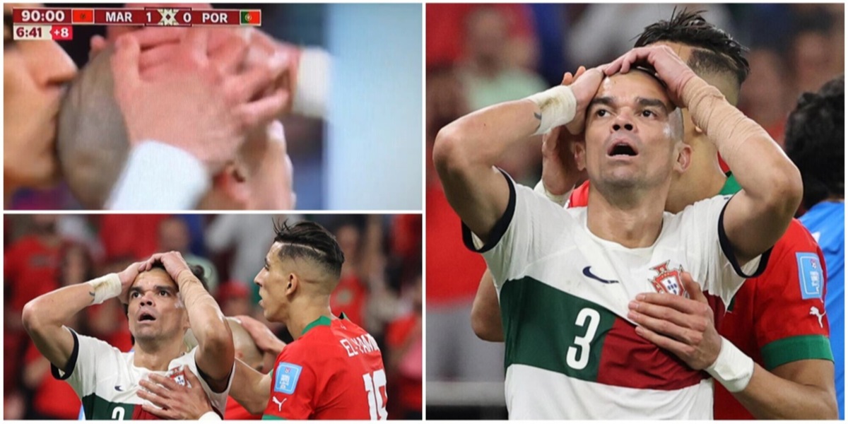 Il folle gesto di El Yamiq: bacia in testa Pepe dopo il gol mangiato al 96'