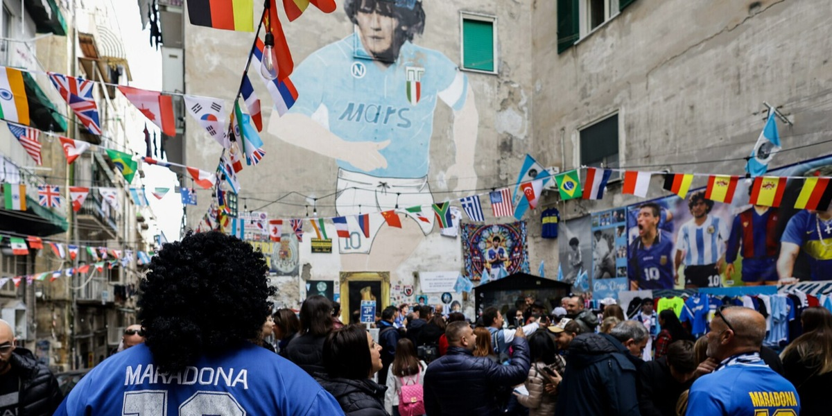Mondiali, maxischermi a Napoli per tifare Argentina nel nome di Maradona
