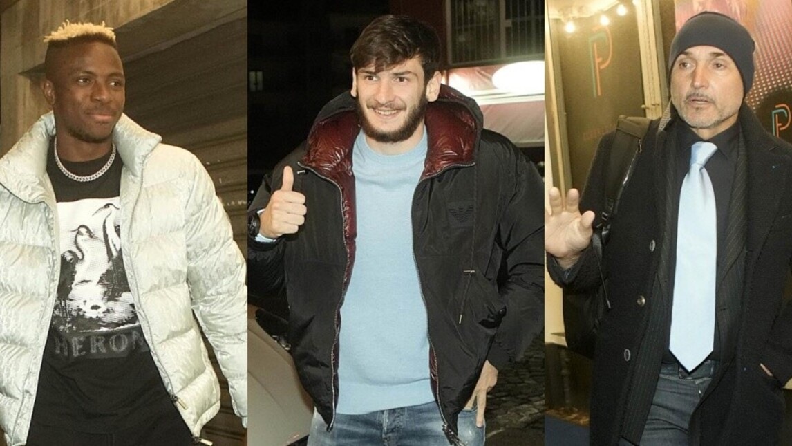 Tutto il Napoli insieme per la cena di Natale