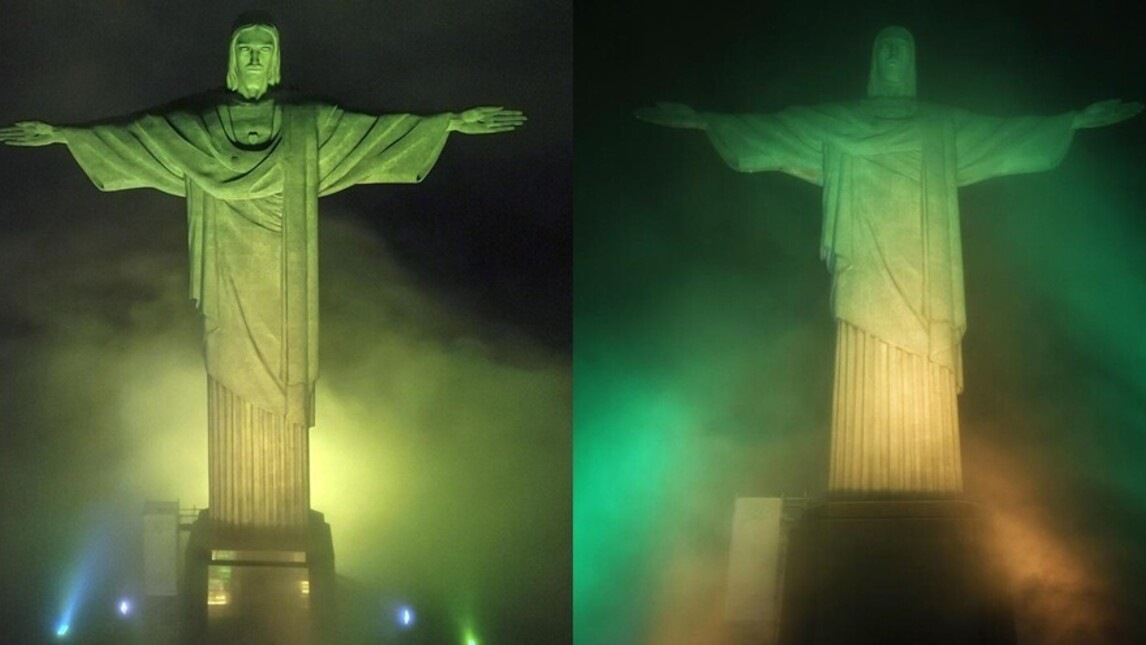 Pelé, il Cristo Redentore si illumina in suo onore