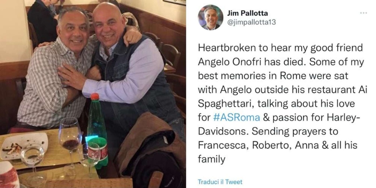 James Pallotta e il messaggio commovente per l'amico romano morto: ecco cosa è successo