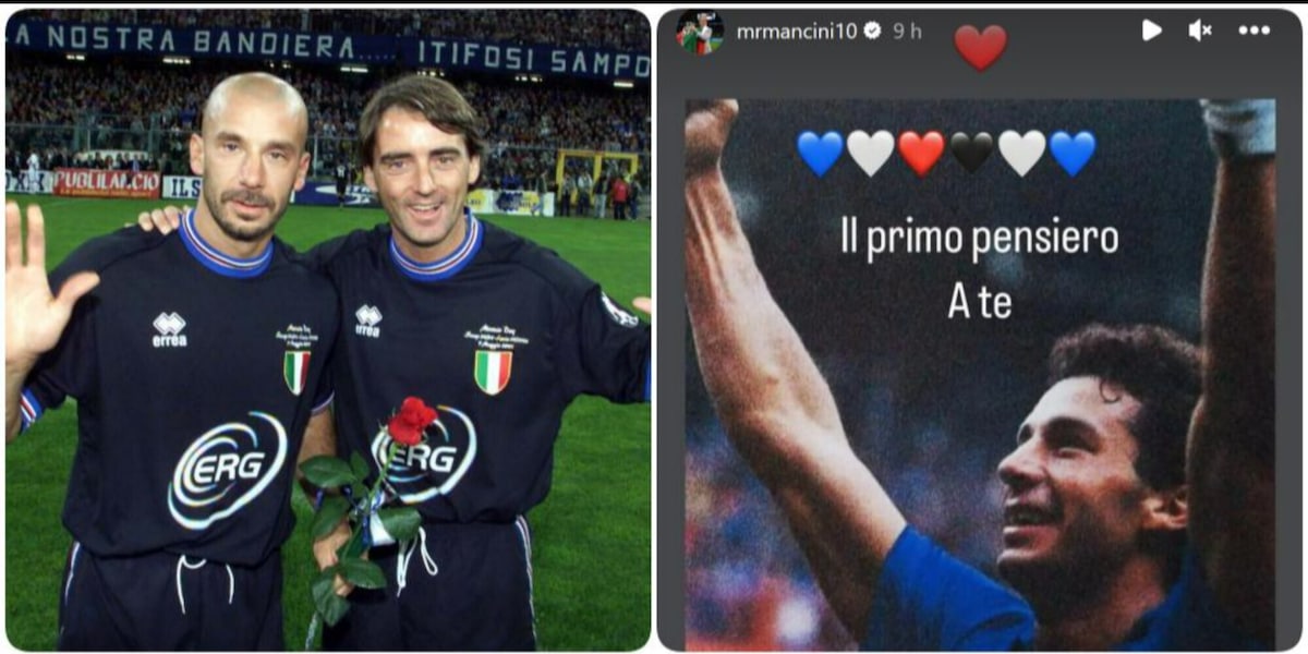 Salvataggio Sampdoria, la dedica di Mancini a Vialli