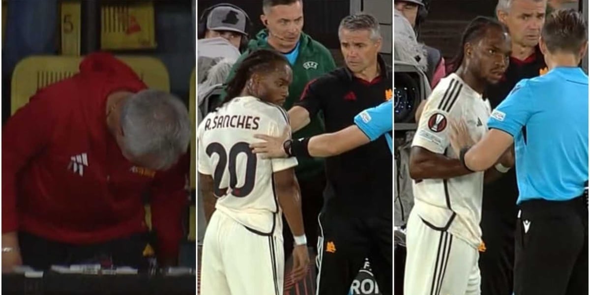 La reazione di Mourinho dopo l'infortunio di Renato Sanches: cosa è successo in tribuna