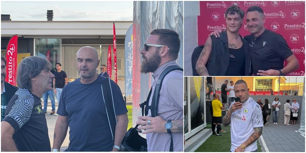 Festa per Bruno Conti: da De Rossi a Giannini, c'è tanta Roma ad Anzio