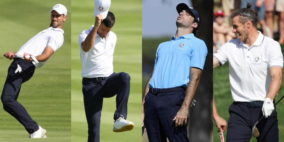 Djokovic spettacolare, Sainz non va, Bale esulta: show alla Ryder Cup