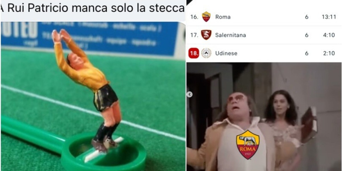 La Roma crolla a Marassi contro il Genoa: sul web spuntano tantissime ironie
