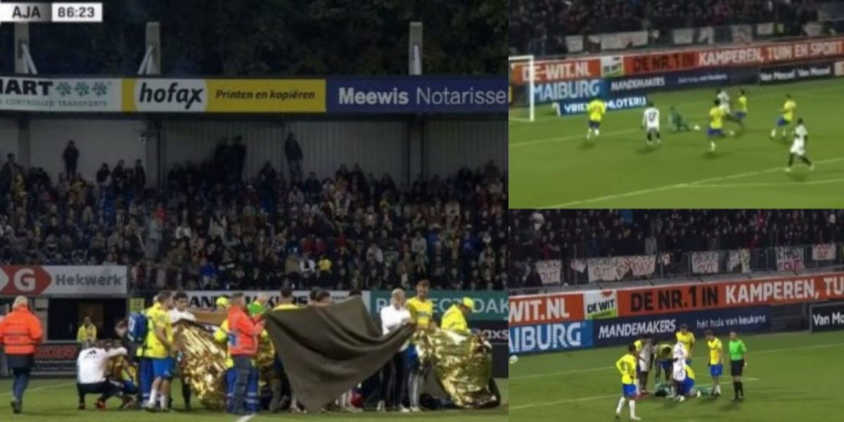 Shock in Olanda: perde i sensi dopo uno scontro tremendo, partita sospesa e calciatori in lacrime