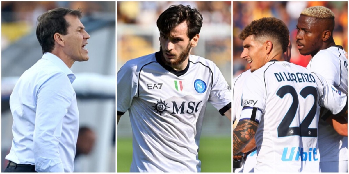 Lecce-Napoli, le pagelle: Kvaratskhelia sublime, Baschirotto si dispera