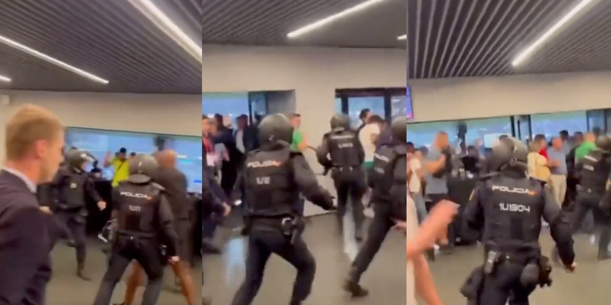 Atletico Madrid-Feyenoord choc: rissa nella zona vip, interviene la polizia