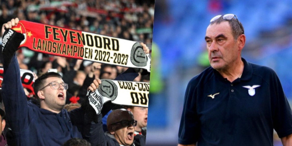 Feyenoord-Lazio, striscione contro Sarri: no della Uefa