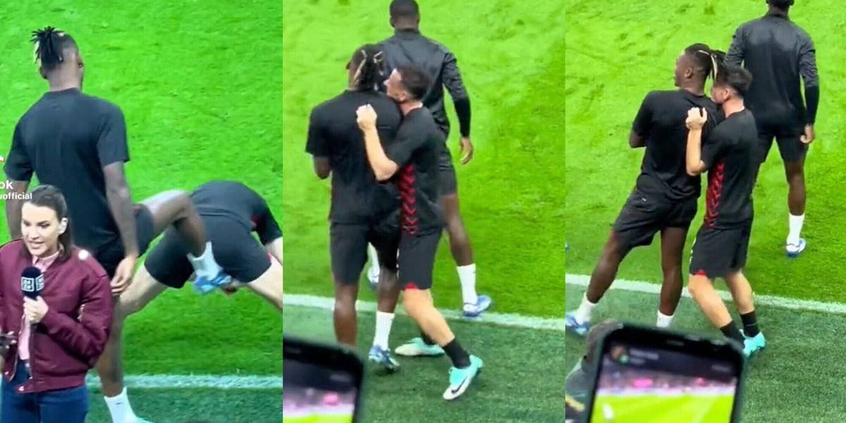 Leao e Florenzi, il siparietto nel prepartita col Psg infiamma i social