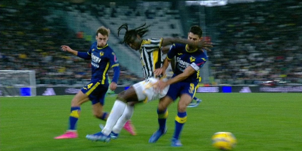 Moviola Juve-Verona, Kean sbraccia: giusto annullare il secondo gol