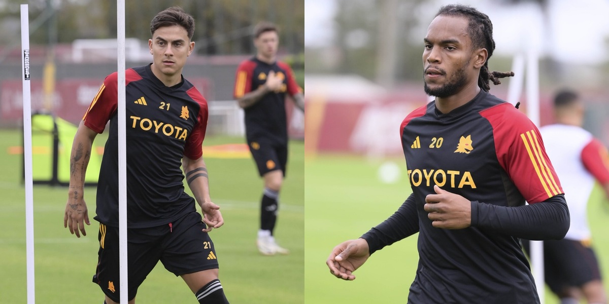 Roma, Dybala e Renato Sanches corrono per il Lecce