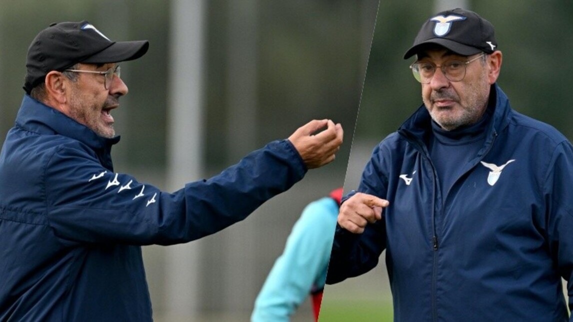 Lazio-Feyenoord, la carica di Sarri: rifinitura ad alta tensione