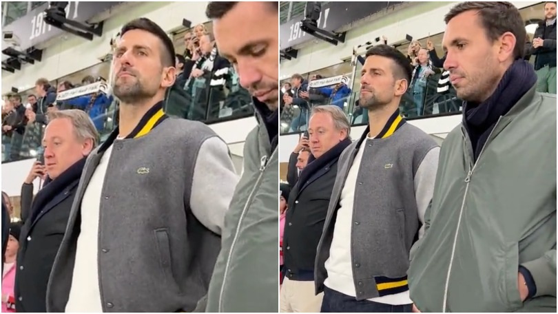 Il gesto di Djokovic allo Stadium: si alza in piedi per l'inno della Juve!