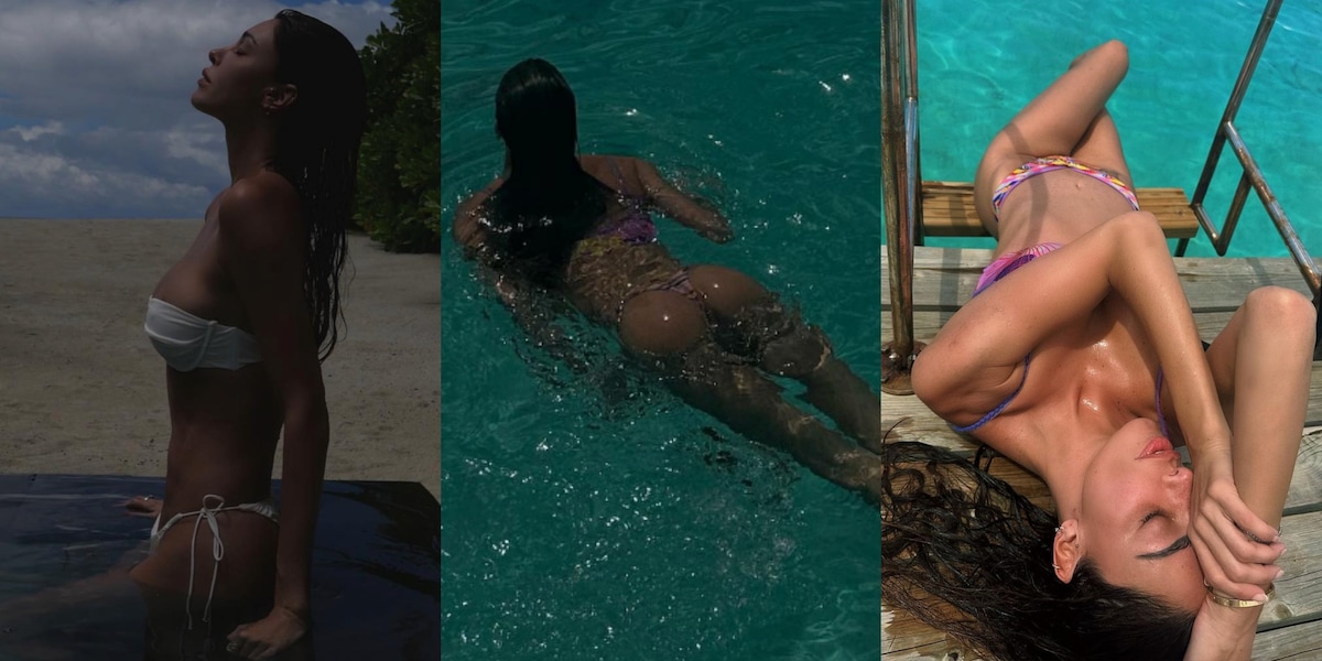 Belen alle Maldive con Elio: gli scatti sexy mandano in delirio i fan