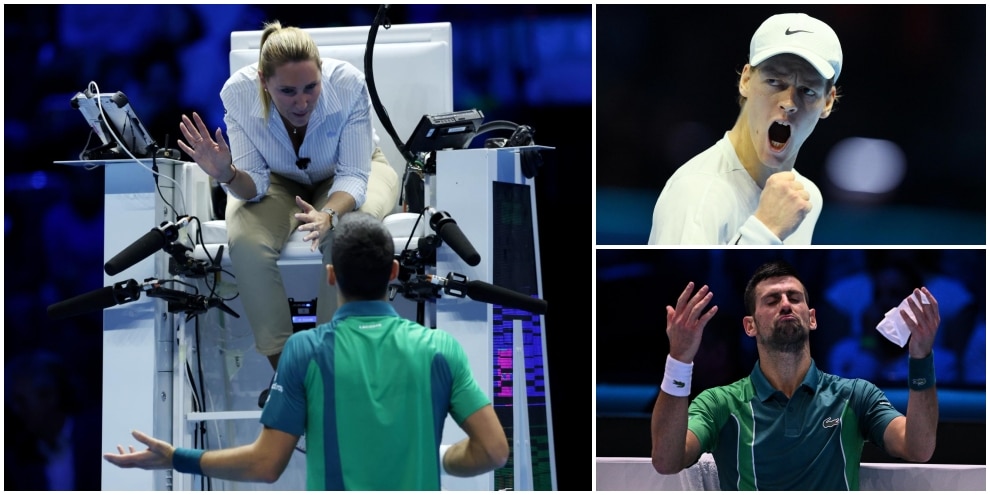Sinner show alle Atp Finals: Djokovic protesta, il pubblico lo fischia