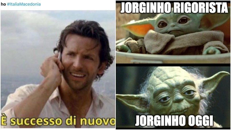 Jorginho sbaglia di nuovo un rigore: i tifosi dell'Italia scatenati sui social