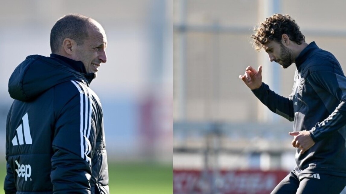 Juventus, l'allenamento: Allegri ritrova Locatelli