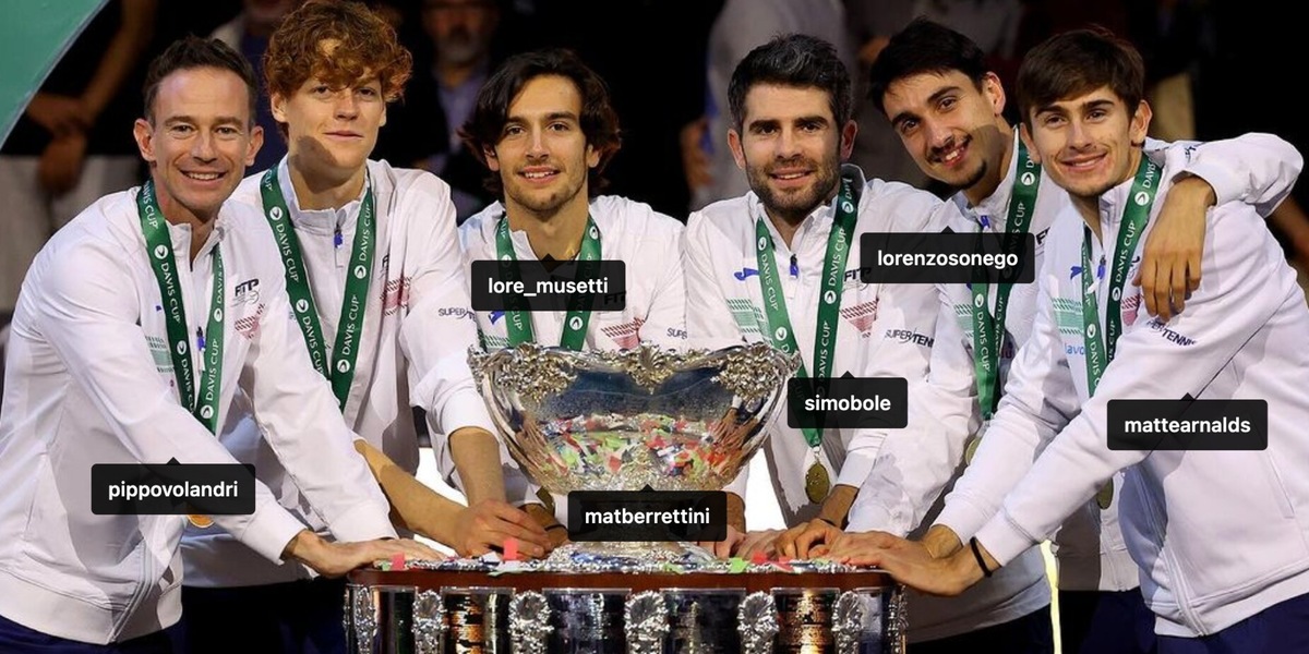 Sinner, il tag a Berrettini è un gesto da campione