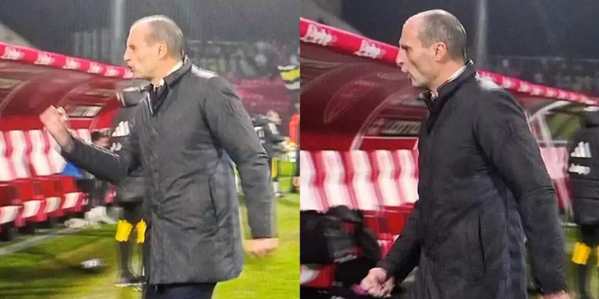 La frase di Allegri a Landucci dopo il gol di Gatti: "Ti do un cazzotto"