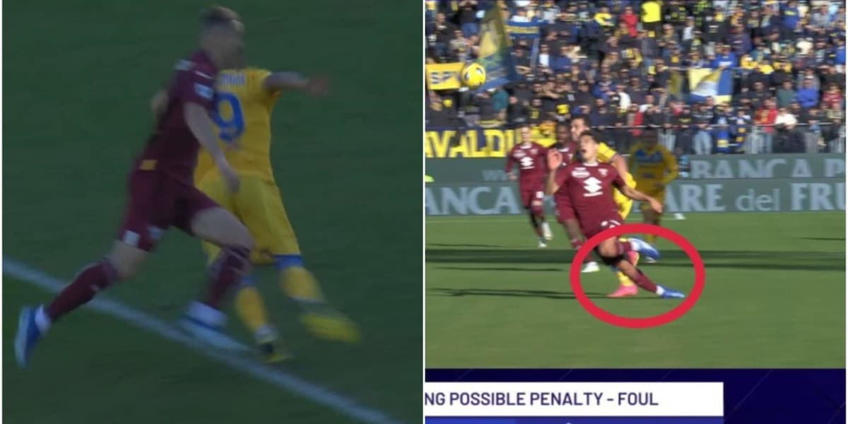 Il Frosinone chiede un rigore per un fallo su Kaio Jorge ma il Var nota una cosa
