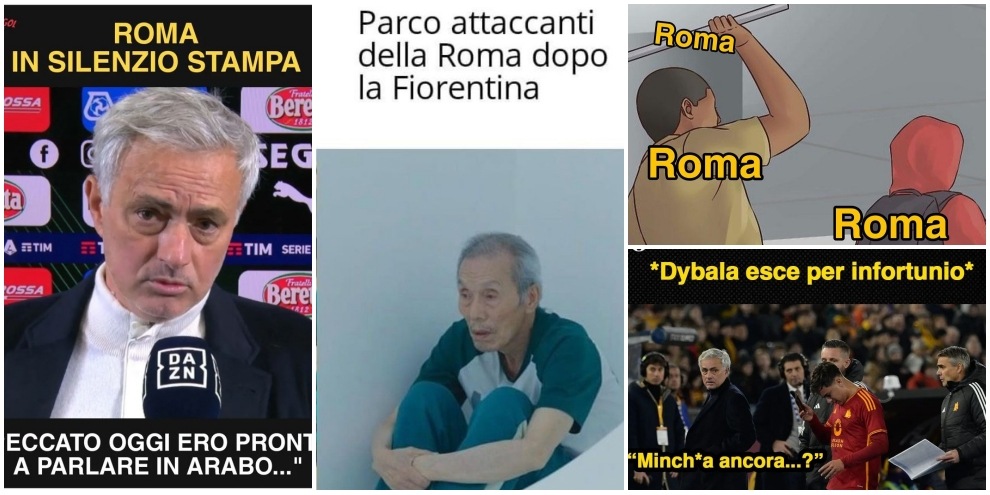 Roma-Fiorentina scatena i tifosi: le ironie e i meme sui social