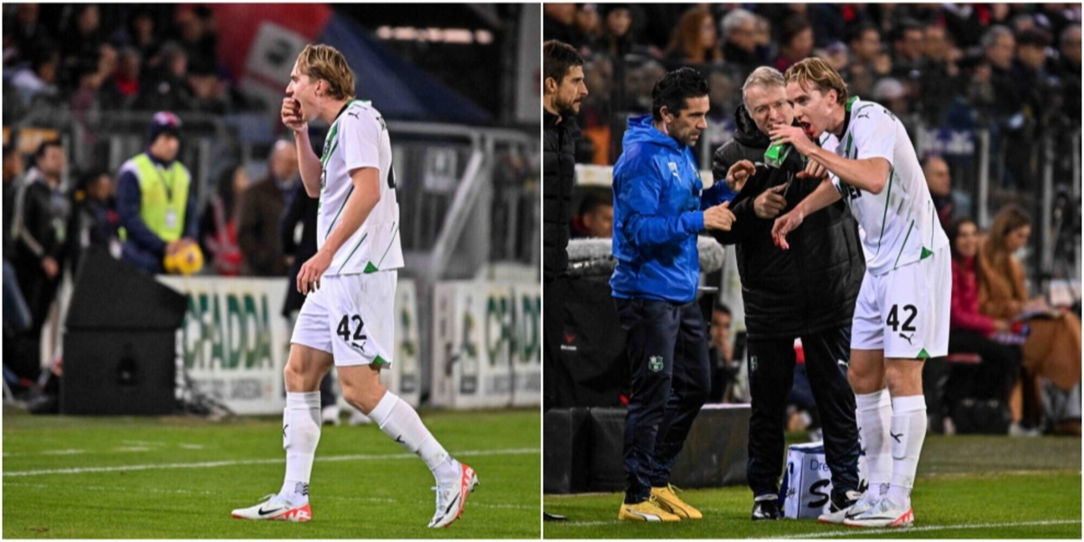 Thorstvedt perde due denti, ma resta in campo in Cagliari-Sassuolo