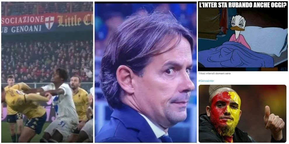 L'Inter si ferma a Marassi: tutte le ironie dei tifosi sui social