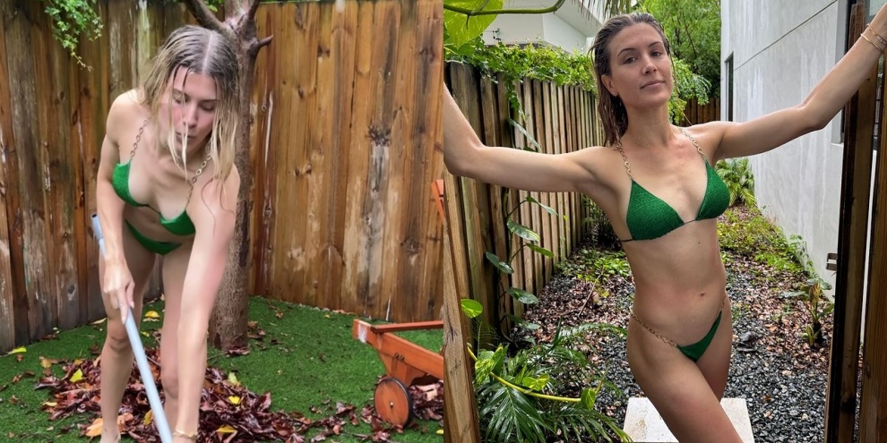 Eugenie Bouchard, lavori in bikini: l'ex tennista lascia tutti a bocca aperta