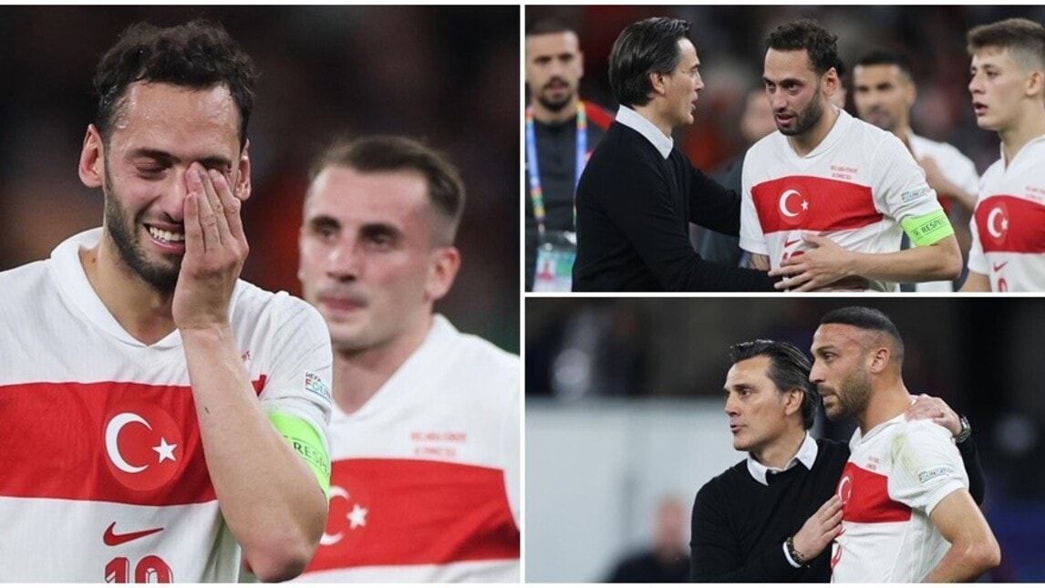 Euro 2024, Turchia eliminata: Calhanoglu in lacrime, Montella lo consola