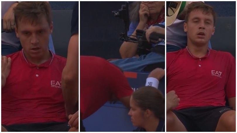 Medjedovic collassa in campo, malore contro Tsitsipas. Il greco reagisce così