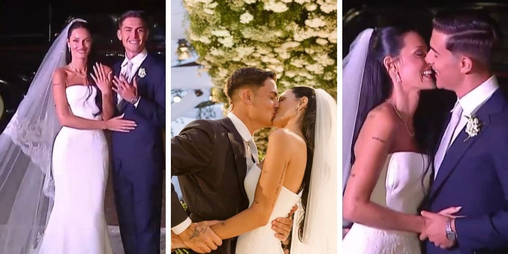 Dybala e Oriana Sabatini sposi: tutte le foto del matrimonio